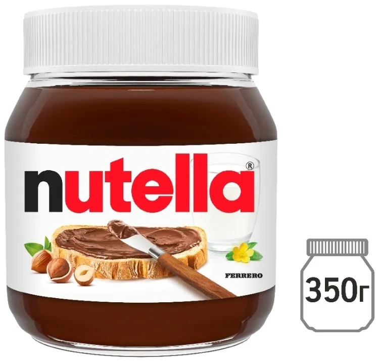NUTELLA паста шоколадная с  лесным орехом 350 г