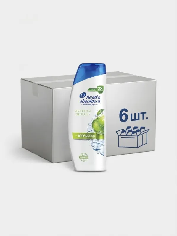 Шампунь Head & Shoulders «Яблочная Свежесть», 400 мл (Коробка, 6 штук)