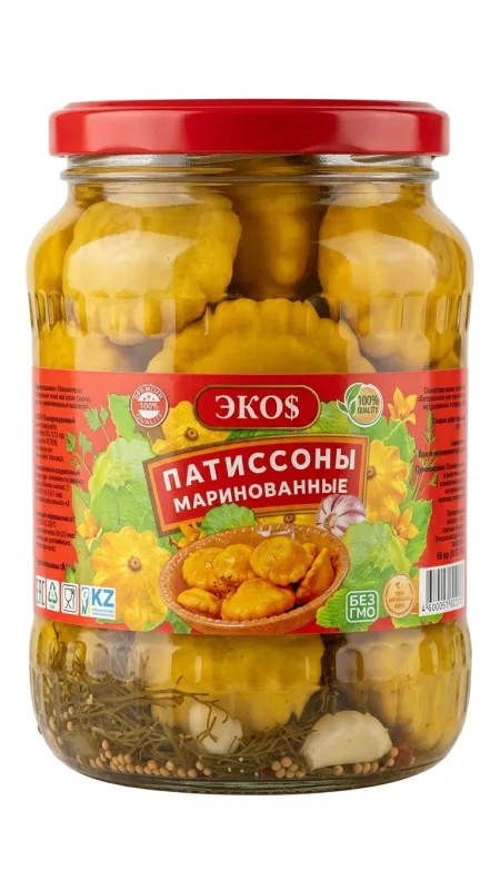 Патиссоны маринованные Экос (ЭКОS) 720мл