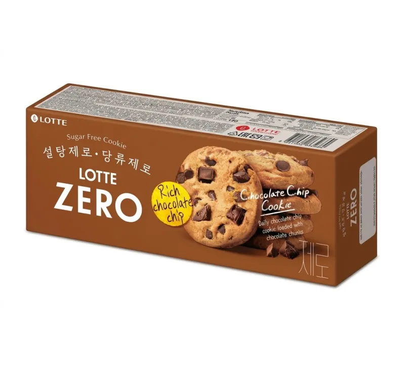 Печенье LOTTE ZERO с шоколадной крошкой, 84 г