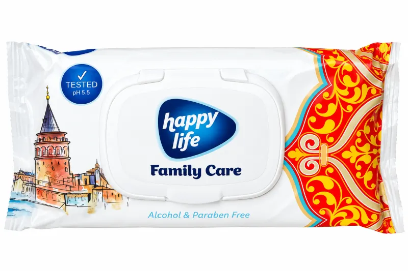 Влажные салфетки Happy Life Family Care