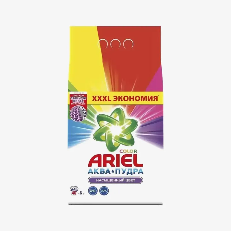 Порошок Ariel Color для стирки автомат 6 кг
