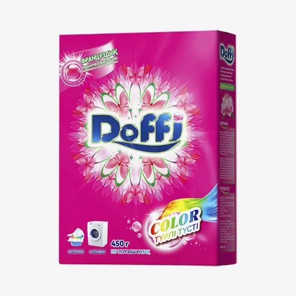 Стиральный порошок Doffi для белых и цветных тканей, 450 г