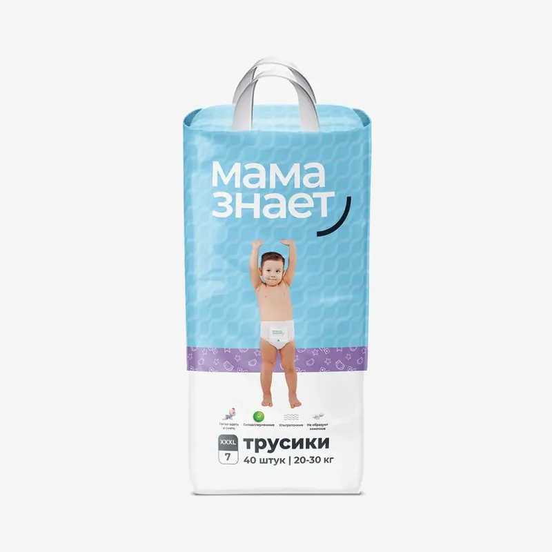 Трусики Мама знает XXXL 20–30 кг 40 шт