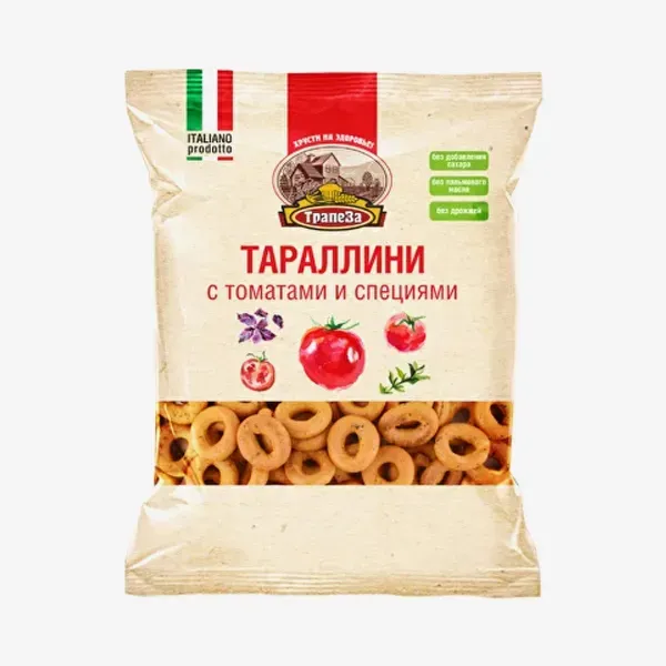 Тараллини Трапеза с томатами и специями 160 г