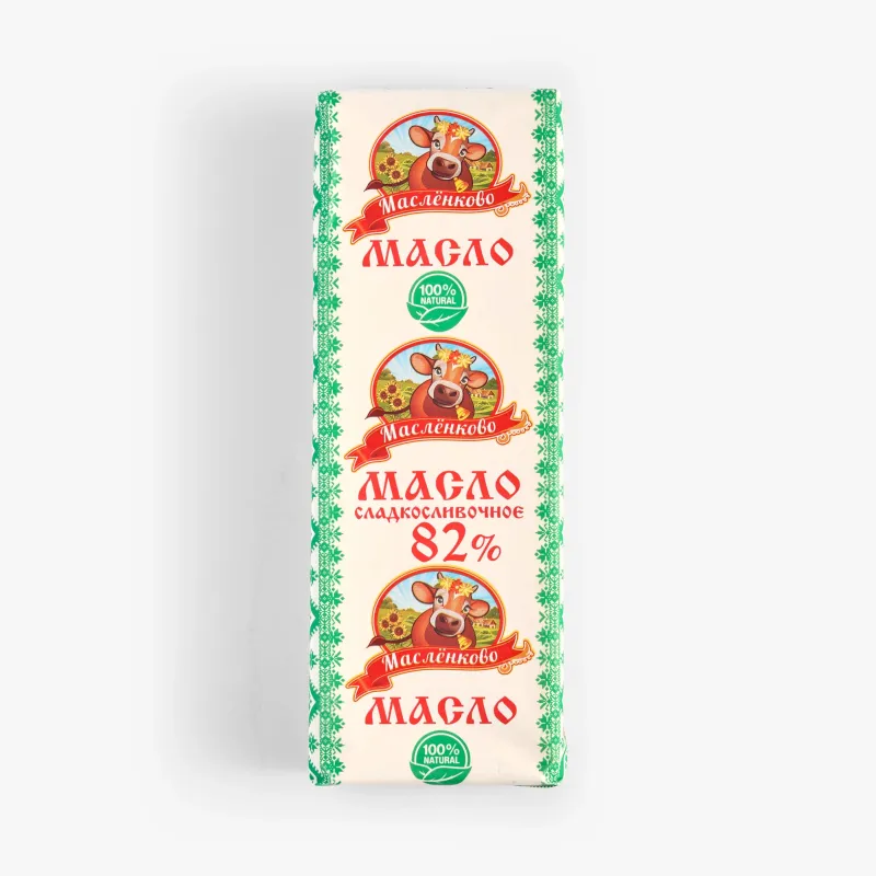 Масло Масленково сладкосливочное 82% 400 г
