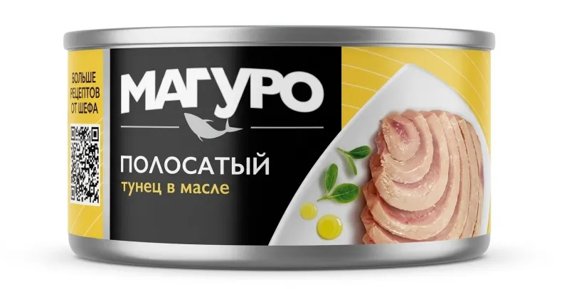 Консервы рыбные «Магуро» Тунец полосатый в масле, 170 г