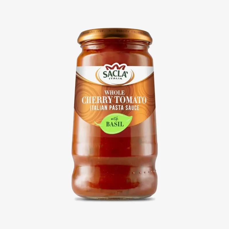 Соус Sacla Basil для пасты с цельными помидорами черри и базиликом 350 г