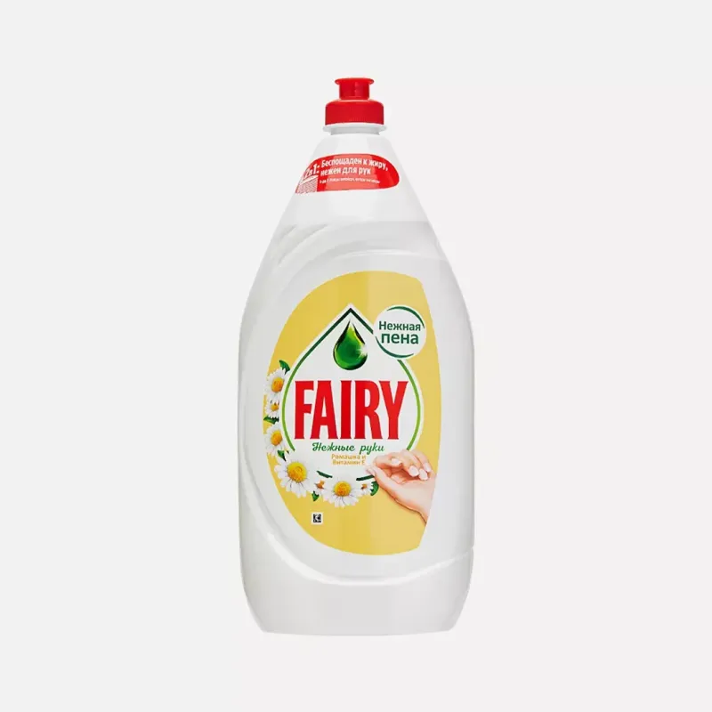 Средство для мытья посуды Fairy Нежные руки ромашка и витамин Е 1.35л