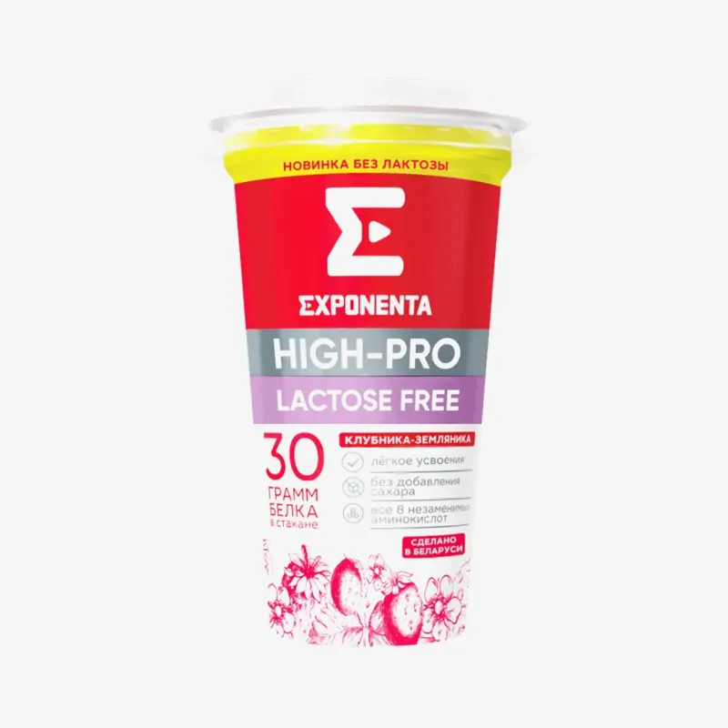 Напиток Exponenta HIGH-PRO со вкусом клубника-земляника 250 г