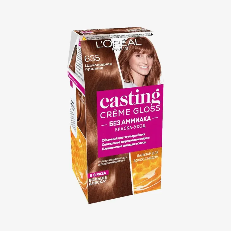 Краска L'Oreal Paris Casting Creme Gloss стойкая без аммиака #635 Шоколадное пралине