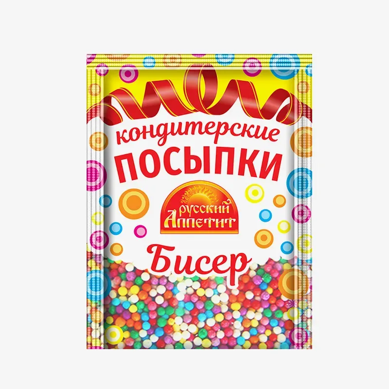 Кондитерские посыпки Русский аппетит бисер, 7г