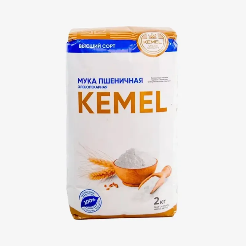 Мука Kemel Dan пшеничная хлебопекарная высший сорт, 2 кг