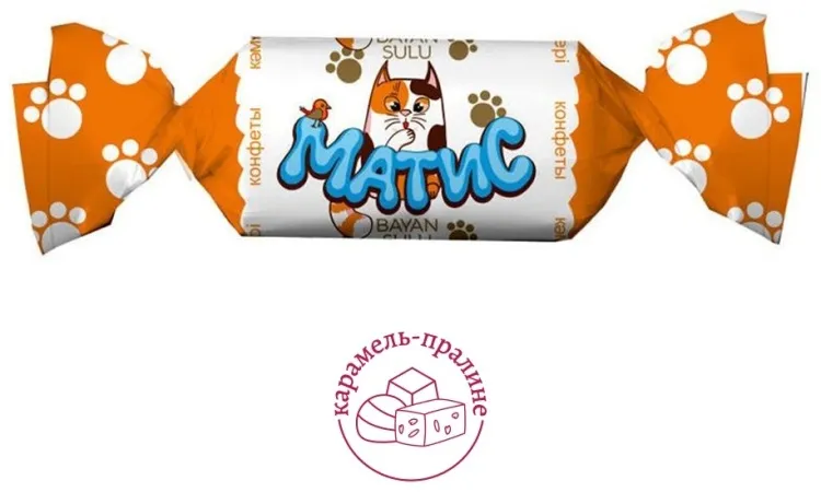 Конфеты батончик Баян Сулу Матис 0.3 кг