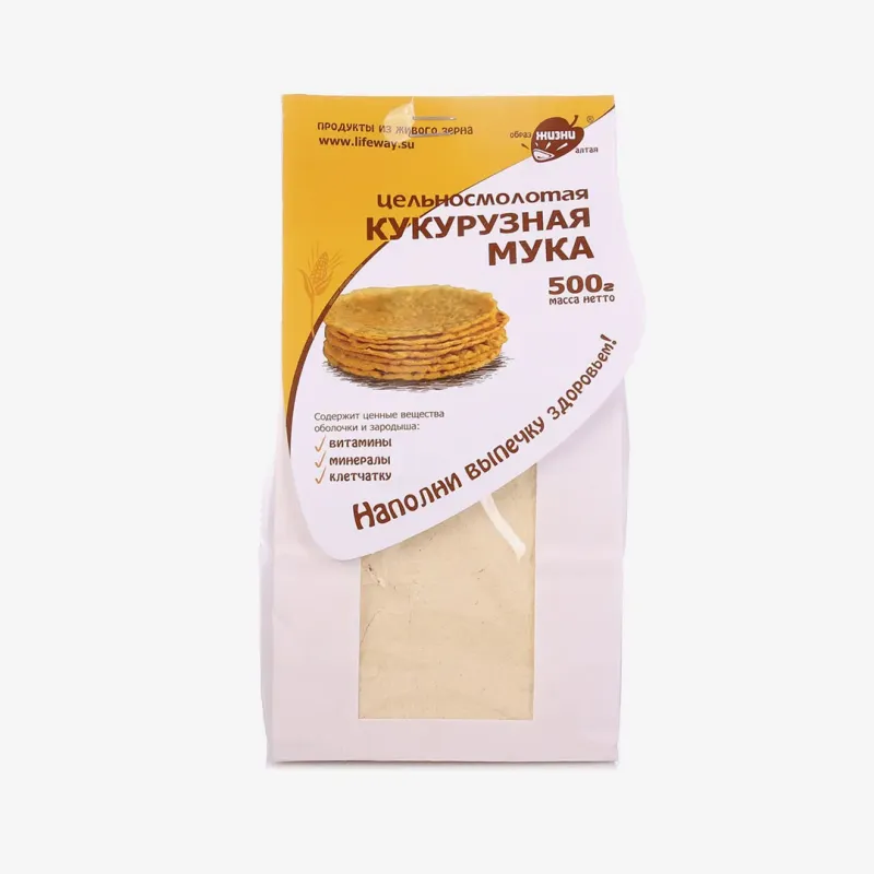 Мука Образ Жизни Алтая Кукурузная цельносмолотая, 500г