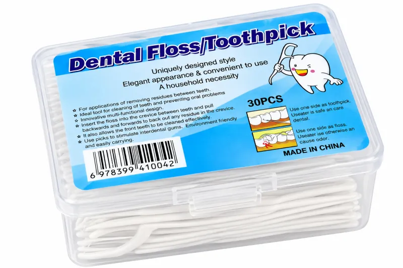Зубная нить с зубочисткой Dental Floss/Toothpick, 30 шт.
