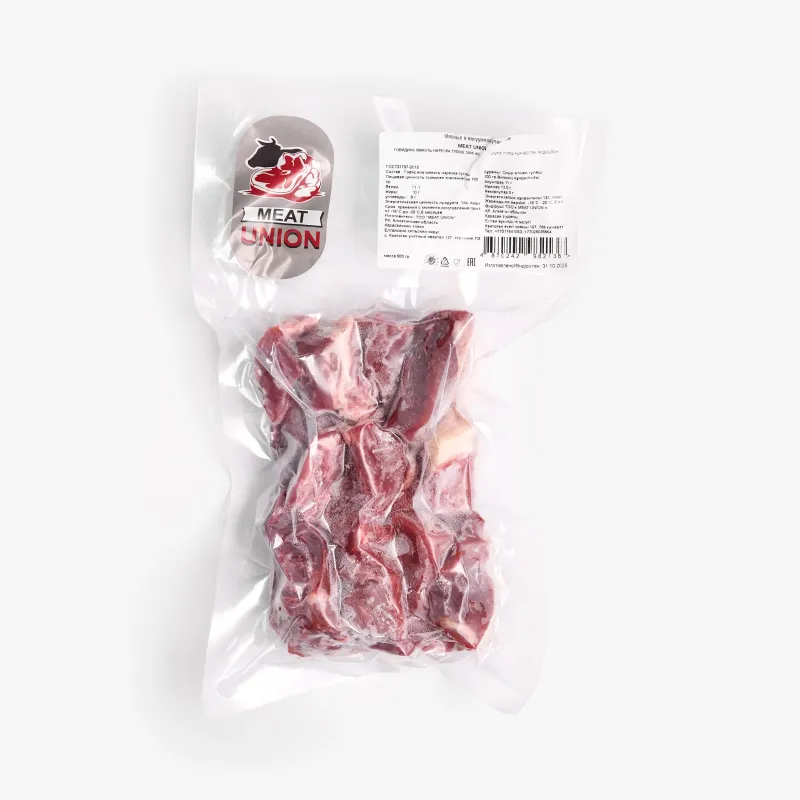 Мякоть говядины Meat Union нарезка гуляш замороженная в/у 0.5 кг