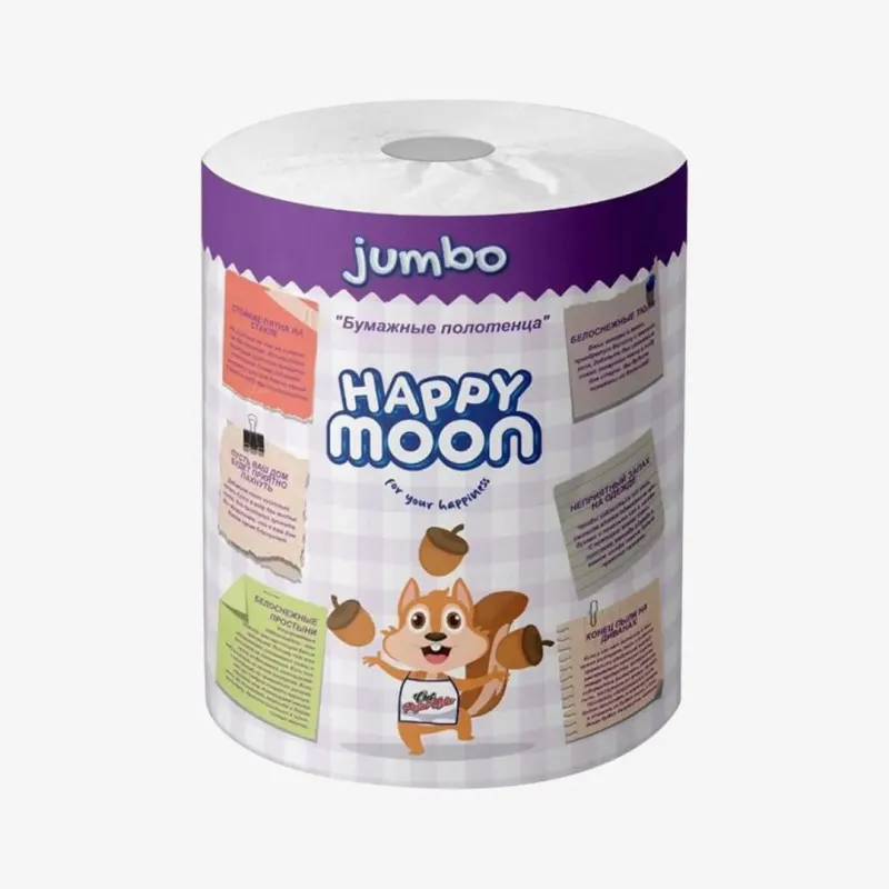 Бумажное полотенца Happy Moon Jumbo