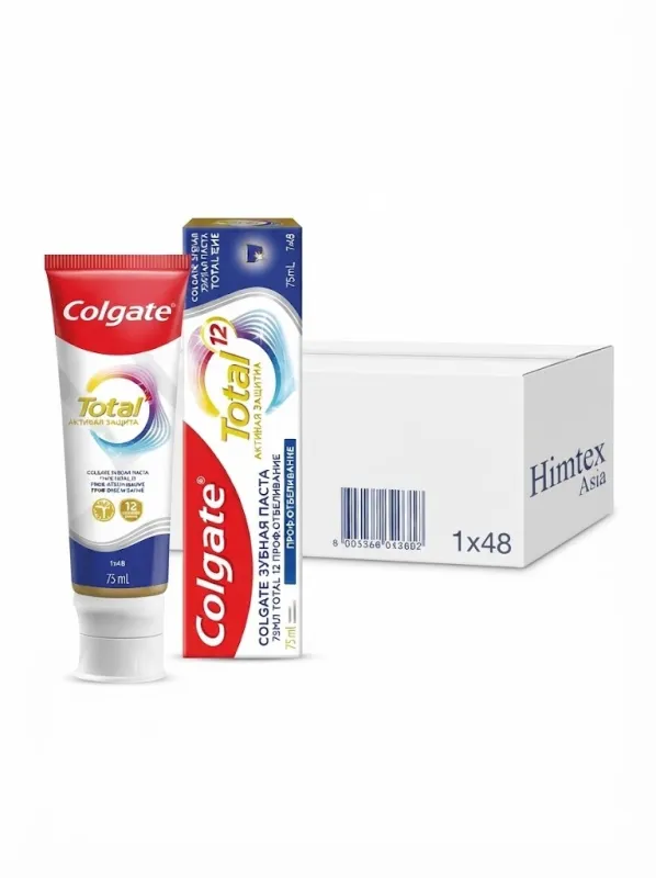  Зубная паста Colgate Total 12 «Проф. Отбеливание» 75 мл (блок 48 штук / 1x48) 