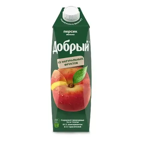 Сок Добрый 1л Яблоко-Персик