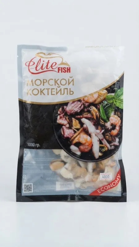МОРСКОЙ КОКТЕЙЛЬ ЗАМОРОЖЕННЫЙ (УПАКОВКА 1000 Г, СЕРИЯ «ECONOMY») — ELITE FISH