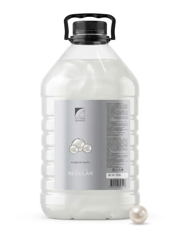 Жидкое мыло для рук Platinum Sharks Silver Regular, 5 л