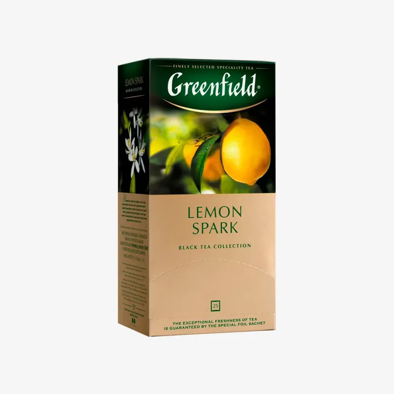 Чай Greenfield Lemon Spark черный, 25 пакетиков