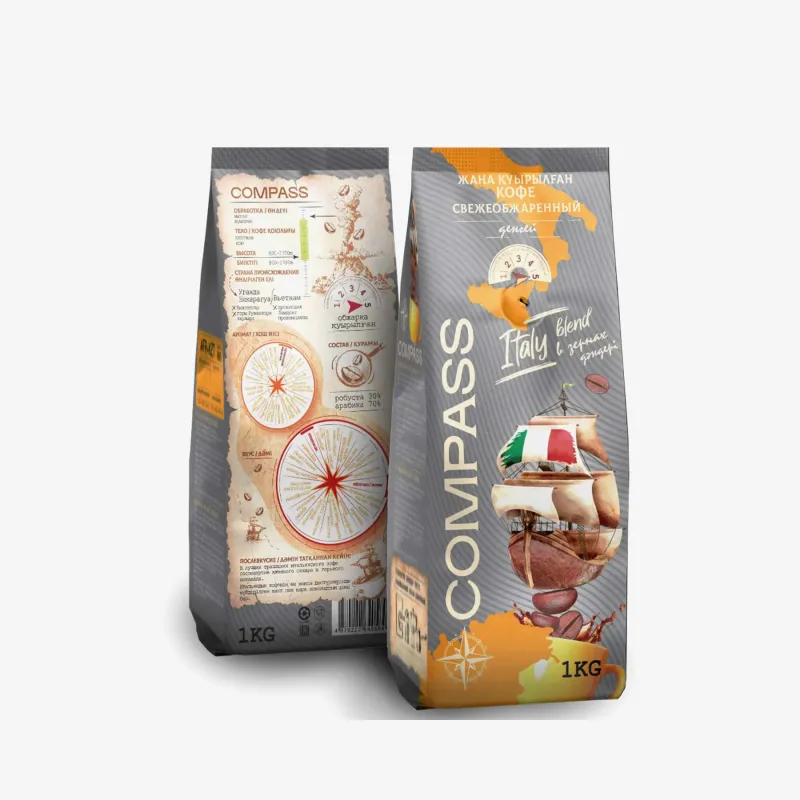 Кофе Compass Coffee италия бленд, 70/30 1 кг