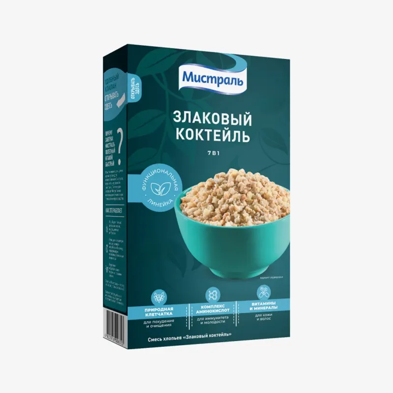 Хлопья Мистраль Злаковый коктейль 400 г