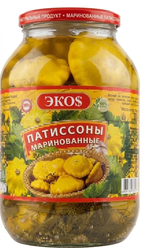 Маринованные патиссоны 2л