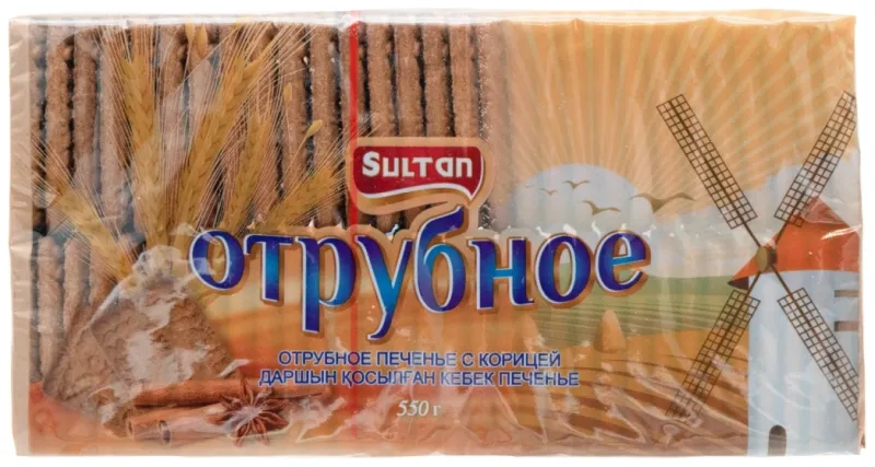Печенье Султан отрубное с корицей 550 г