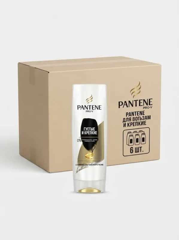 Бальзам для волос Pantene Pro-V «Густые и Крепкие», 275 мл (Коробка, 6 штук)