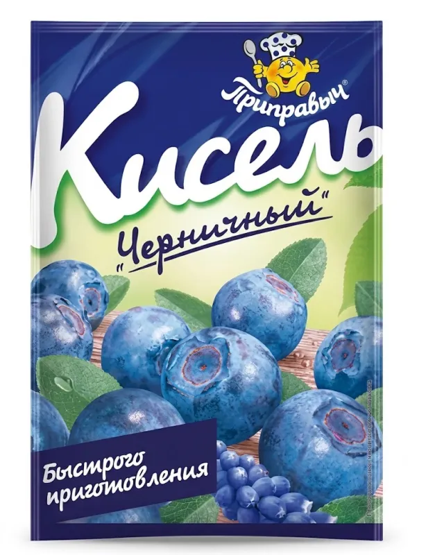 Кисель черничный быстрого приготовления «Приправыч» 110 г 