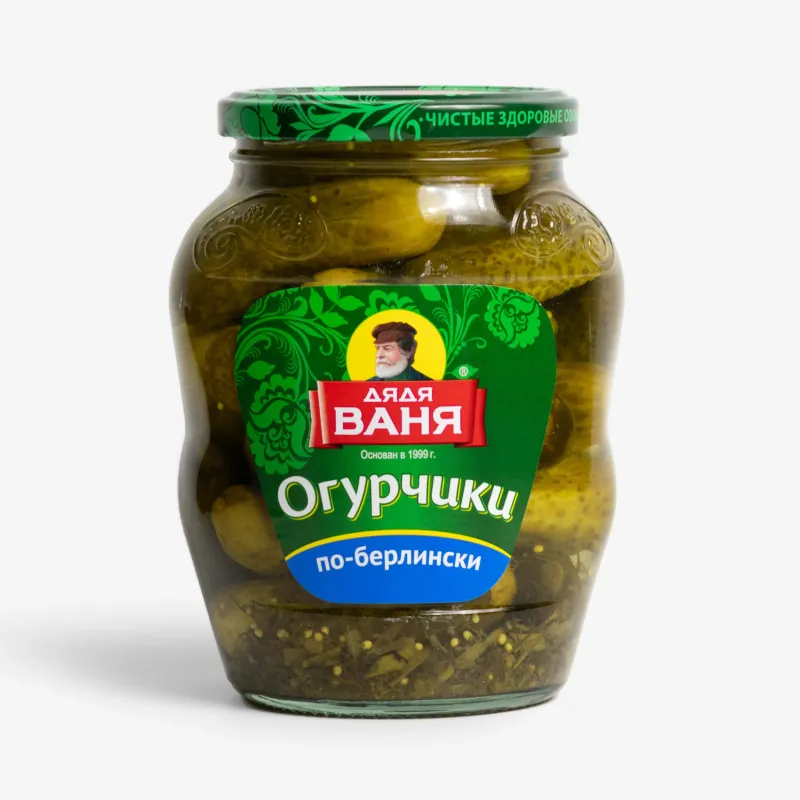 Огурцы Дядя Ваня маринованные по-берлински 680 г