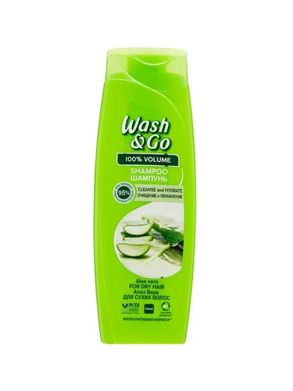 Шампунь Wash&Go с алоэ и вера для сухих волос 400 мл