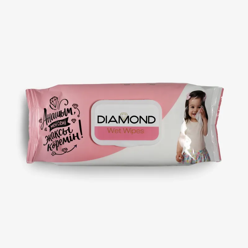 Салфетки Flovell care premium diamond влажные, с ароматом, 54 шт