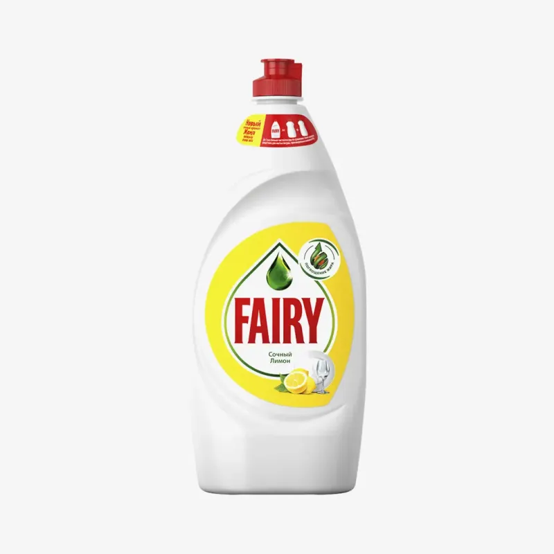 Средство Fairy сочный лимон для мытья посуды, 900 мл