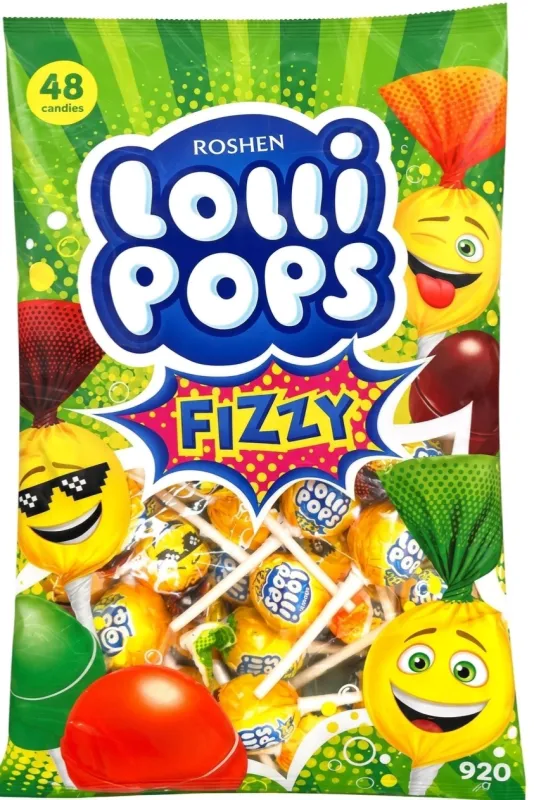Roshen LolliPops Fizzy 920 г