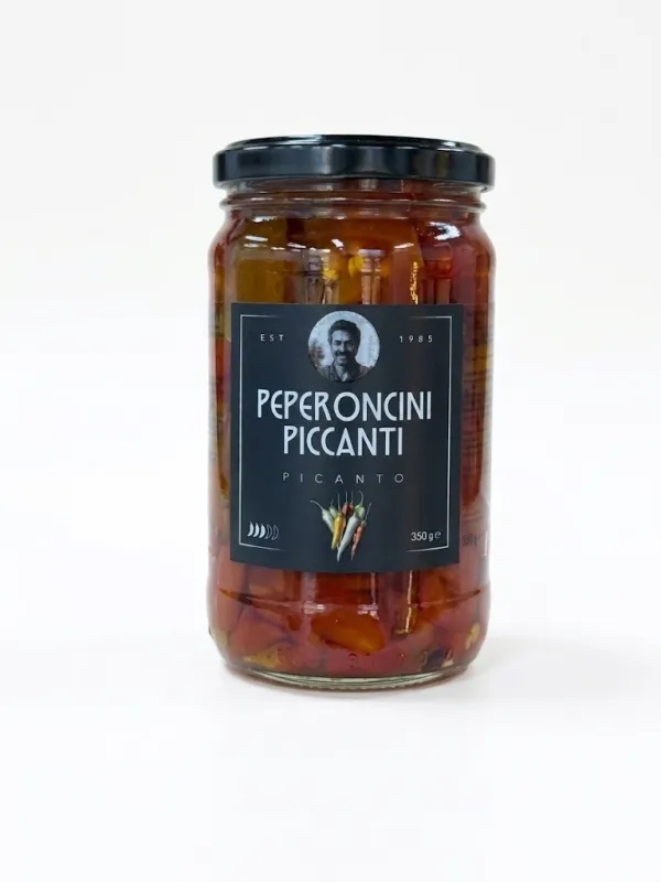 ОСТРЫЙ КРАСНЫЙ ПЕРЕЦ ПЕПЕРОНЧИНИ PEPERONCINI PICCANTI PICANTO (350 МЛ)