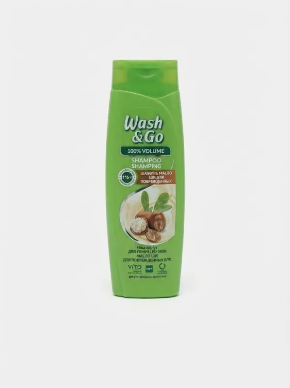 Шампунь для волос Wash & Go «Масло Ши для поврежденных волос», 180 мл