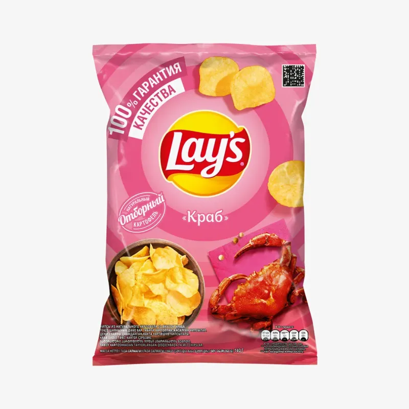 Чипсы Lay’s со вкусом краба, 140 г