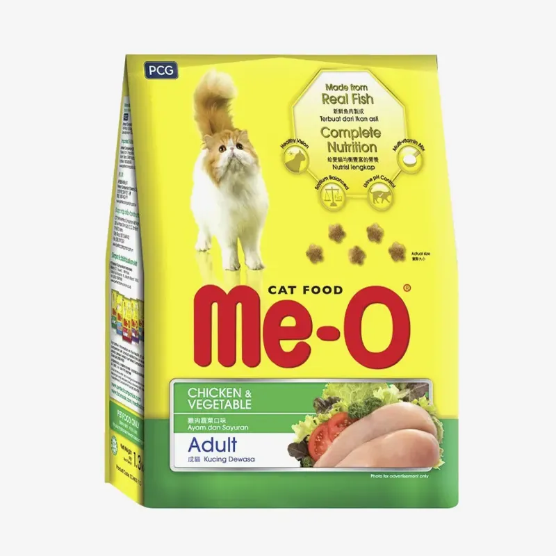 Сухой корм Me-O для кошек курица с овощами, 7 кг