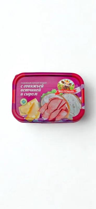 Сыр плавленый Масленково, Ветчина-Сыр 25%, 350 гр.