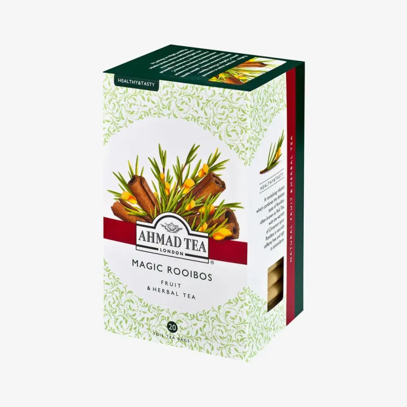 Чай Ahmad Tea Magic Rooibos Ройбуш с корицей травяной 20 пакетиков