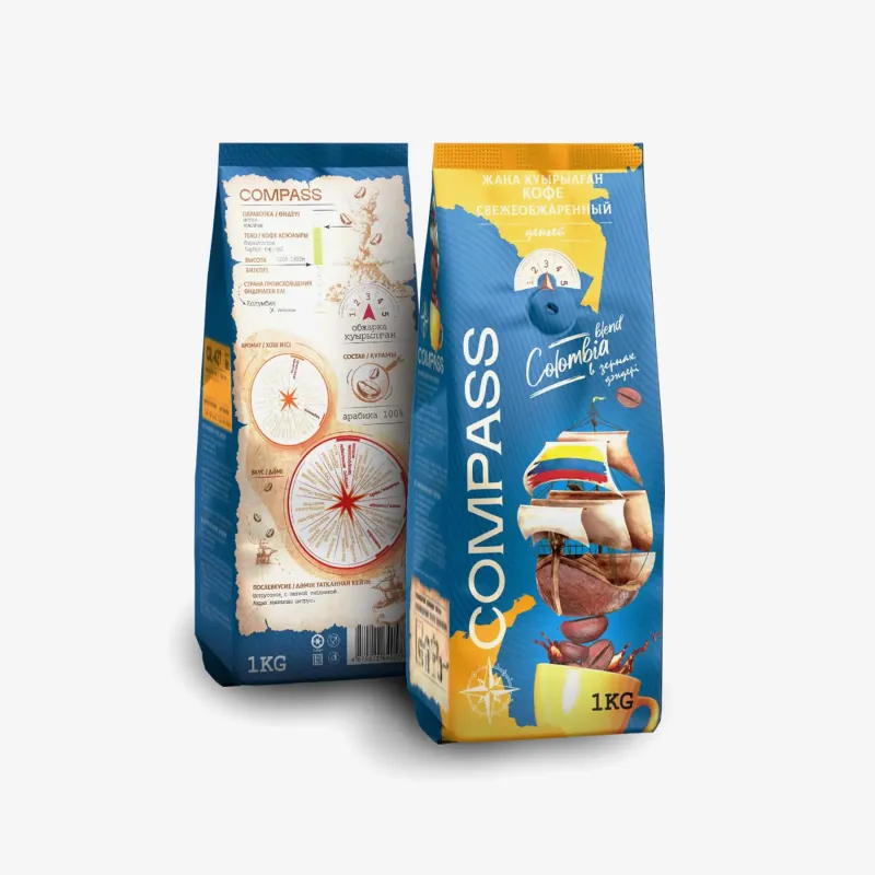 Кофе Compass Coffee Колумбия, арабика 100% 1 кг