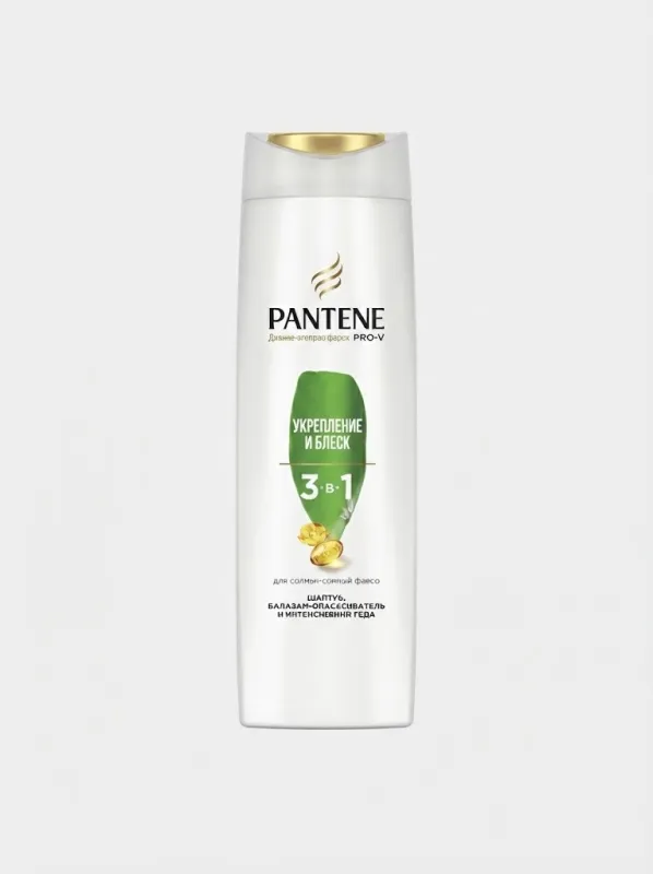 Шампунь для волос Pantene Pro-V «3 в 1 Укрепление и Блеск», 360 мл