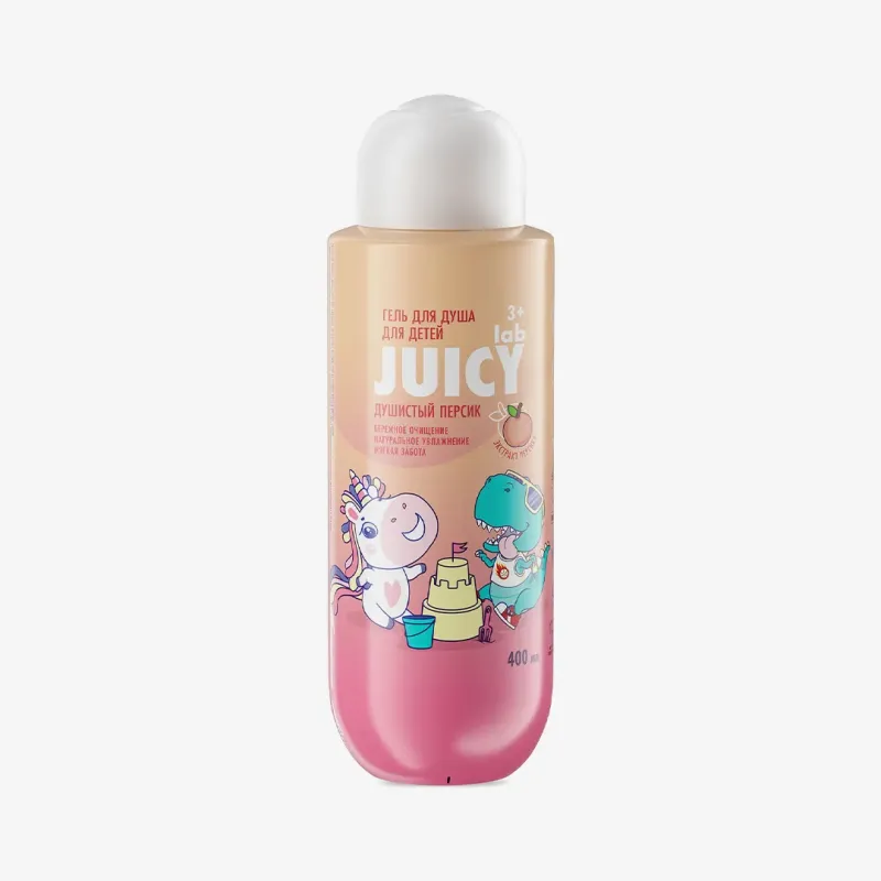 Гель для душа Juicy lab детский душистый персик, 400 мл