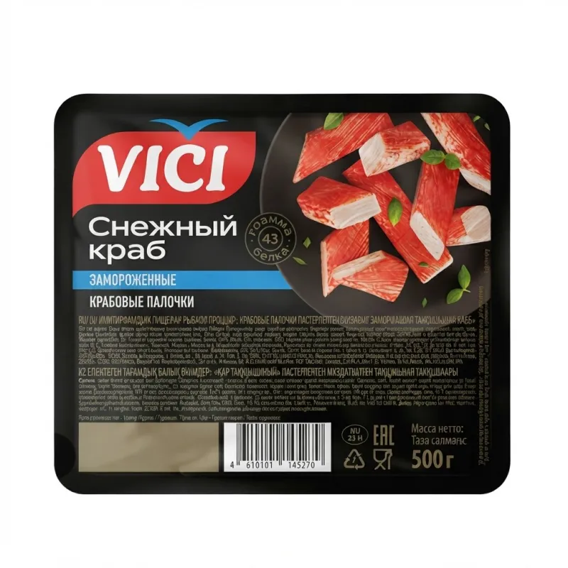 Крабовые палочки VICI «Снежный краб» замороженные, 500 г