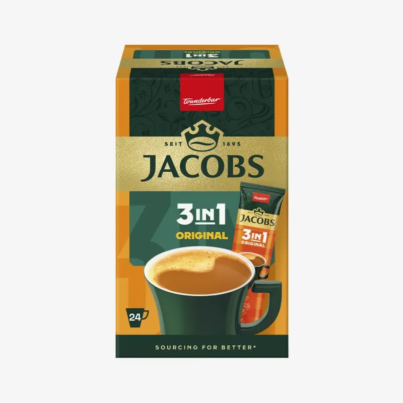 Кофейный напиток Jacobs Original 3в1 304.8 г (блок)