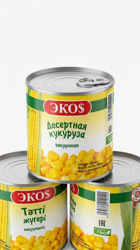Десертная кукуруза вакуумная «ЭКО$» 400мл